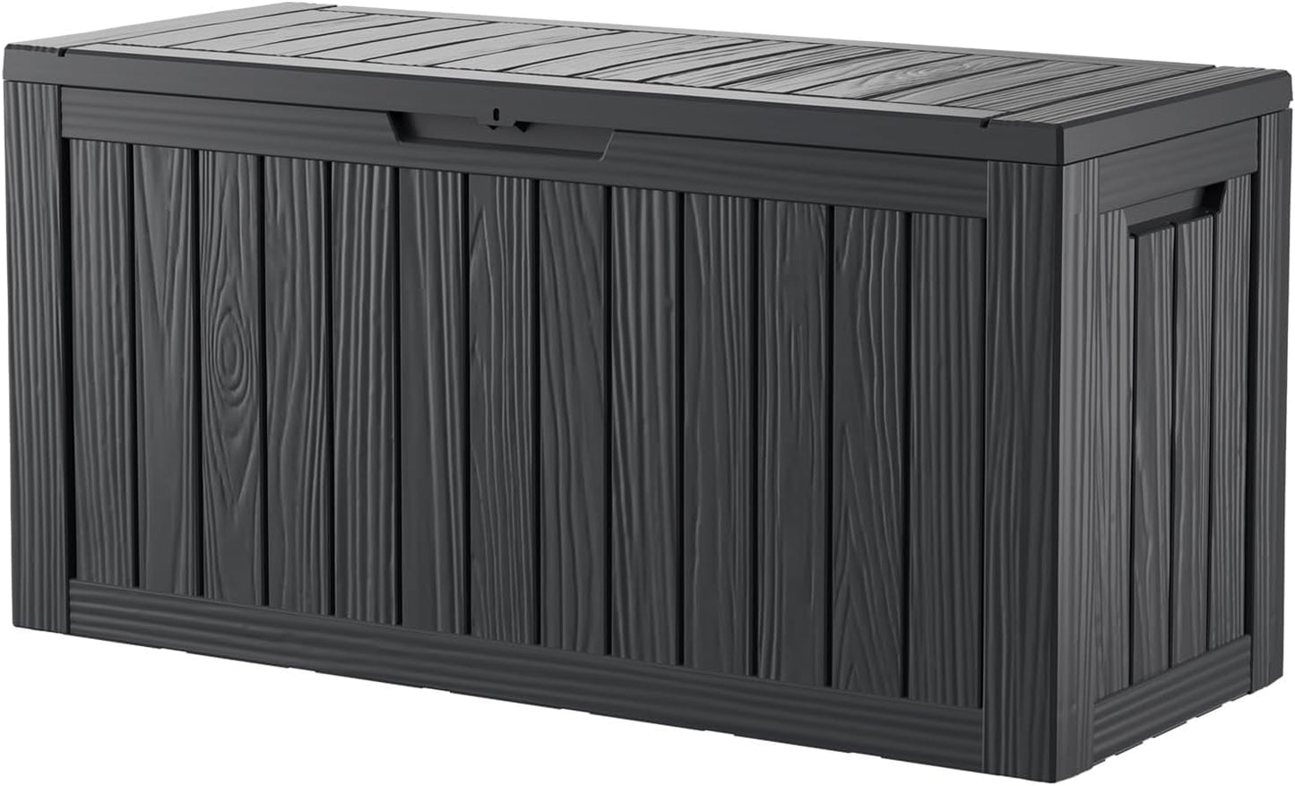 150 Gallon Deck Box,Outdoor Storage Box Lockable,Waterproof for Patio Furniture, Garden Tools, Pool Accessories, UV-Resistant for All Weather Use, Greige