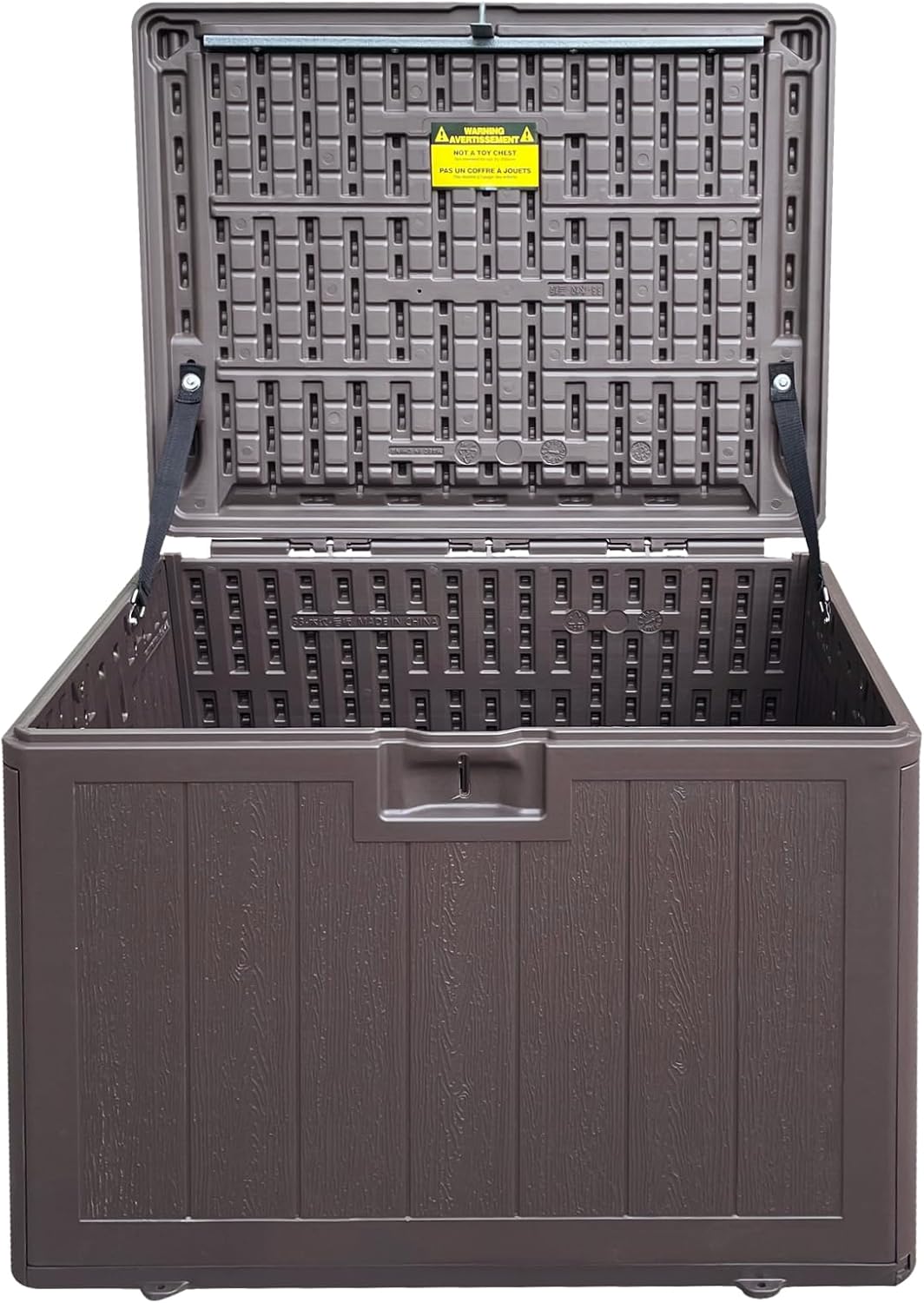 150 Gallon Deck Box,Outdoor Storage Box Lockable,Waterproof for Patio Furniture, Garden Tools, Pool Accessories, UV-Resistant for All Weather Use, Greige