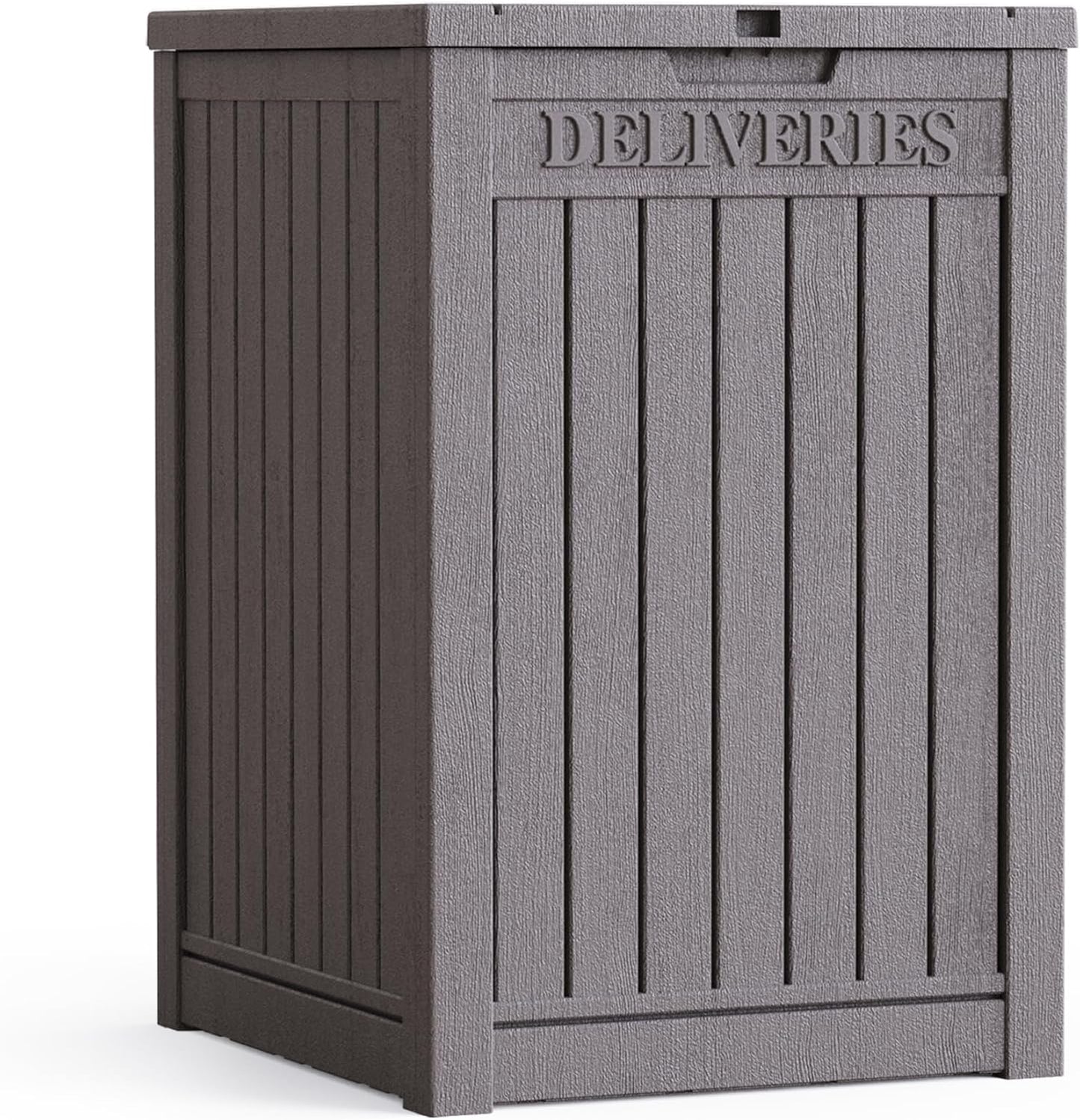 150 Gallon Deck Box,Outdoor Storage Box Lockable,Waterproof for Patio Furniture, Garden Tools, Pool Accessories, UV-Resistant for All Weather Use, Greige