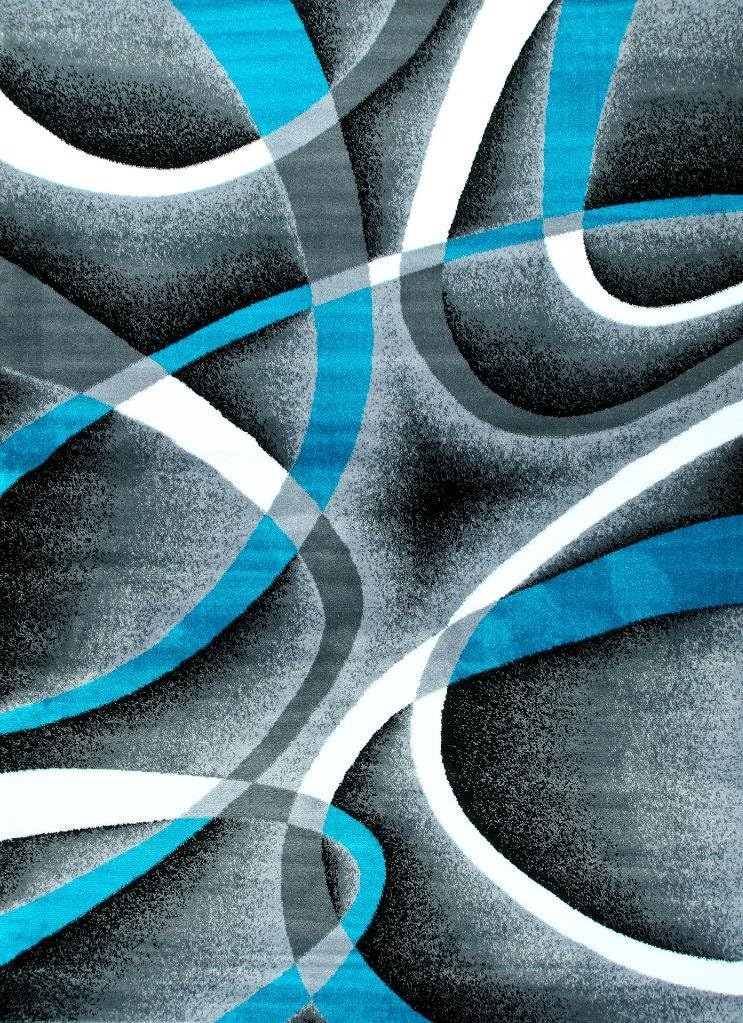 2305 Geometric Abstract Beige 6x9 Area Rugs for Living Room