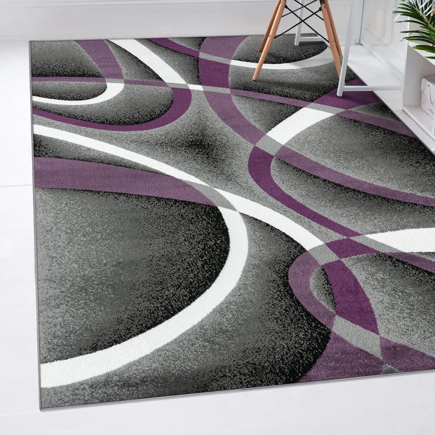 2305 Geometric Abstract Beige 6x9 Area Rugs for Living Room